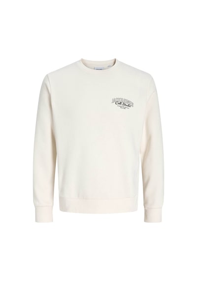 Jack & Jones Jjmakoto Beyaz Erkek Sweatshirt 12278601 Beyaz