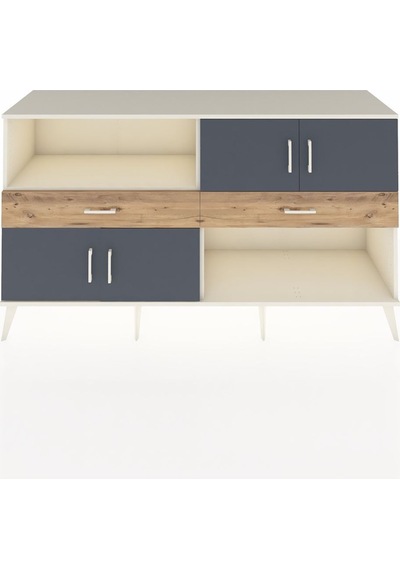 Hyperion Konsol 3 Raflı 2 Çekmeceli 4 Kapaklı 176x44x99 Aytaşı-antrasit/çam Aytası/antrasıt - Aytası Hyperion Konsol 3 Raflı 2 Çekmeceli 4 Kapaklı 176x44x99 Aytaşı-antrasit/çam Aytası/antrasıt - Aytası