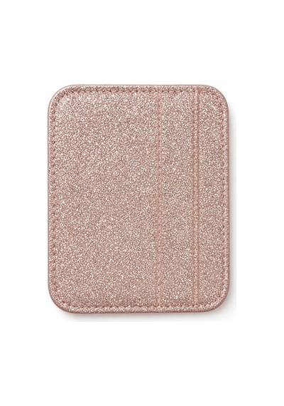 Kadın Rose Gold Simli Kartlık Pembe