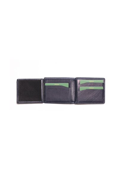 Navy Cüzdan & Kartlık Erkek 1701 Vergelio Purse Matte Crystal Wallet Card Holder Mavi