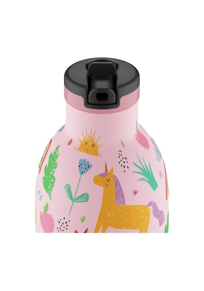 Clima Bottle Magic Friends Pipetli Paslanmaz Çelik Termos 330 Ml Pembe