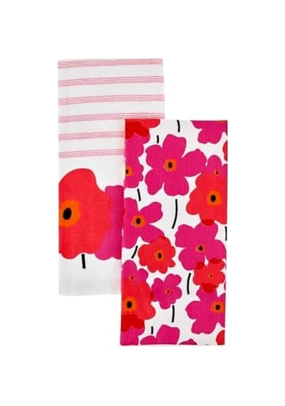 Home Roxie %100 Pamuk 2 Parça Mutfak Havlusu Pink Açık Bej