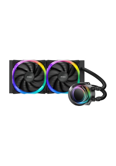 Vortex 240 Argb 240mm Aıo Sıvı İşlemci Soğutucu, 2x120mm Fusion Pwm Argb Fan, Intel/amd, Siyah