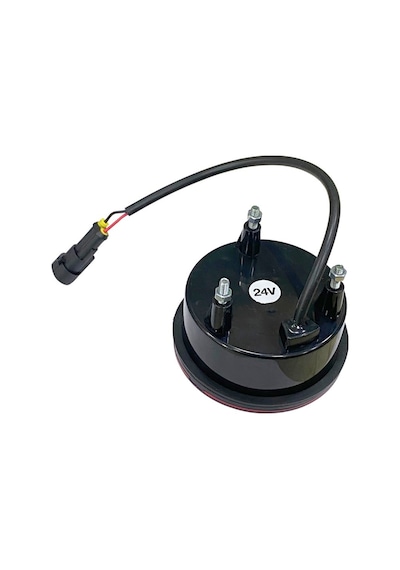 24v Sinyal Lambası Reflektörlü Sarı 6 Ledli Yuvarlak 98 Mm