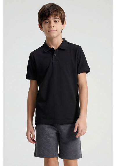 Tommy Life Standart Fit Basic Polo Yaka 5li Paket Unisex Çocuk T-shirt - 11330 Çok Renkli