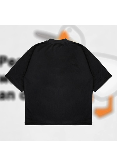 Startmore Peace Was Never An Option Boxy Fit Oversize Unisex Tshirt Kalın Kumaşlı Baskılı Siyah
