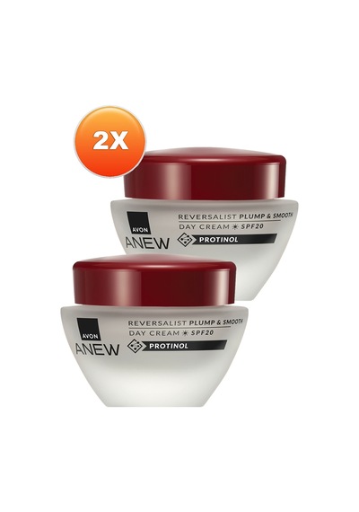 Avon Anew Reversalist Plump & Smooth Gündüz Kremi SPF20 2 x 50 ML