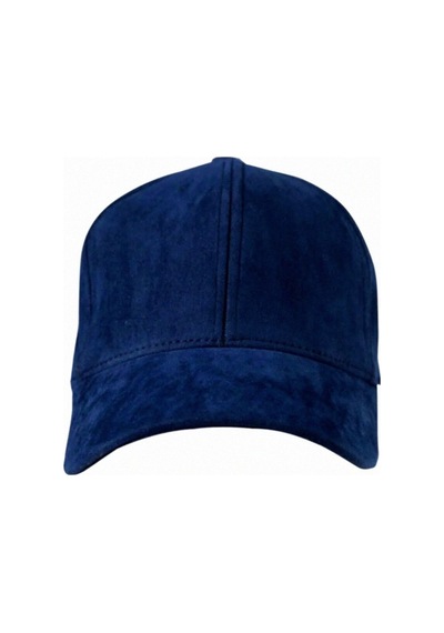 Unisex Vegan Süet Şapka Lacivert