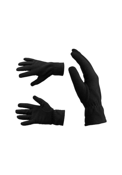 Emybox Kışlık Termal Polar Unisex Soğuk Geçirmez Polar Eldiven Erkek Ve Kadın İçin Siyah