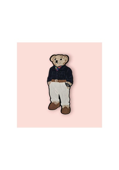Nakış Arma Teady Bear Siyah Gömlek En:10cm Boy:23cm 1 Adet - 693910876 Diğer