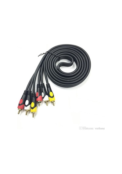 10M 3 Rca To 3Rca Ses Video Sinyal Kablosu - Özel Bakır Seri