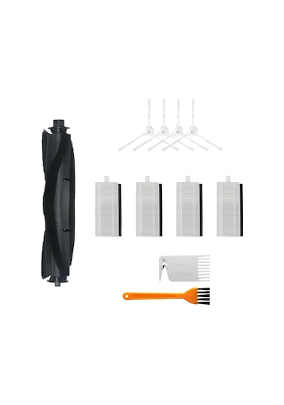 Asgard Grup Viomi S9-m7 Pro-m7 Max-m8 Pro İle Uyumlu 1 Ana Fırça, 4 Filtre, 4 Beyaz Yan Fırça 2 Tarak Pkt-asgs000196