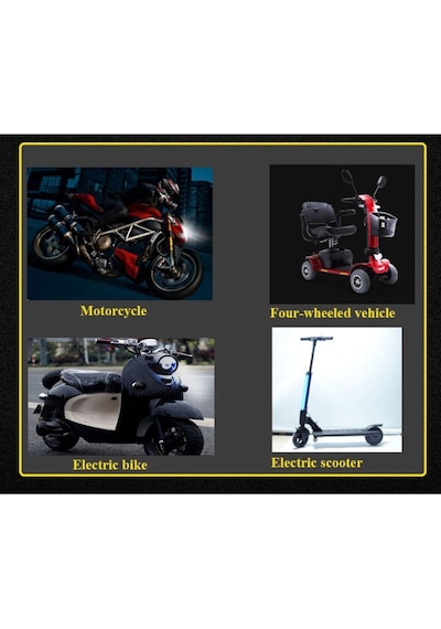 U7 Motosiklet Sis Farı Mercekli, Büyük Kafesli, Sarı Angel Işıklı Led