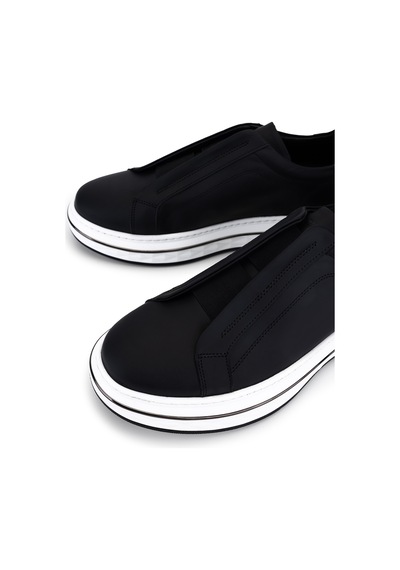 Tamer Tanca Erkek Hakiki Deri Siyah Sneakers & Spor Ayakkabı 698 1261-14 Erk Ayk Y26 Sıyah Met