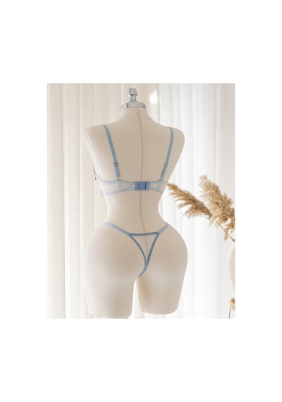 Capella By P Flora Çiçekli Mavi Desteksiz Bralet Takım Mavi - 909099802 Mavi