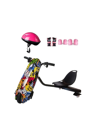 Citymate Drift Car Elektrikli Kaykay Bluetooth Dirift Kar Hoverboard Scooter + Koruma Ekipmanı D01