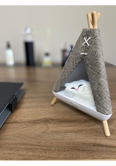 Tent Shape Kedili Masa Lambası, Gece Lambası, Abajur