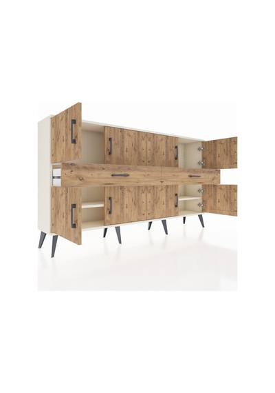 Arges Konsol 4 Raflı 2 Çekmeceli 8 Kapaklı 176x30x99 Aytaşı-çam Aytaşı-çam Arges Konsol 4 Raflı 2 Çekmeceli 8 Kapaklı 176x30x99 Aytaşı-çam Aytaşı-çam