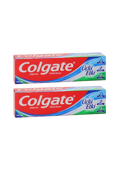 Colgate Üçlü Etki Çürüğe Karşı Etkili Diş Macunu 100 ML x 2