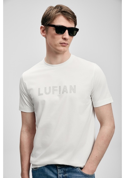 Lufian Oscar Modern Grafik Tişört Kırık Beyaz Kırık Beyaz 111020280100510