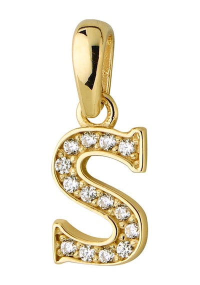 Goldkupe 14 Ayar Altın S Harfi Taşlı Kolye Ucu 0,50 Gr-6348 Altın