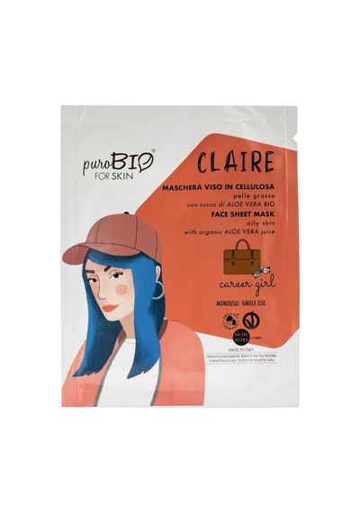 Purobio Face Sheet Mask For Oily Skin Claire
