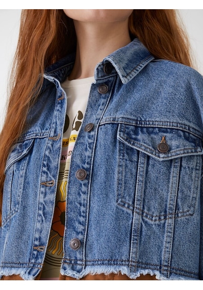 LOFT Comfort Fit Kadın Ceket Lf2031039 Q1.v1 Denim