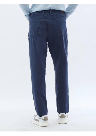 Kip İndigo Dokuma Carrot Fit Casual Pamuk Karışımlı Pantolon 6542368 İndigo