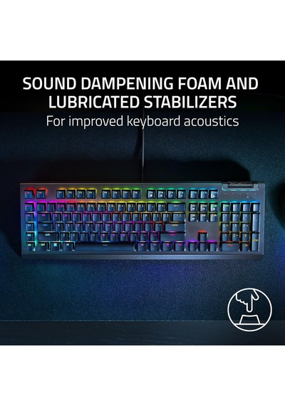 Blackwidow V4x - Mekanik Oyun Klavyesi - Snap Tap - Chroma Rgb Tıklamalı Mekanik Anahtarlar, 6 Özel Makro Tuşu, Wristrest Tr Düzeni Siyah