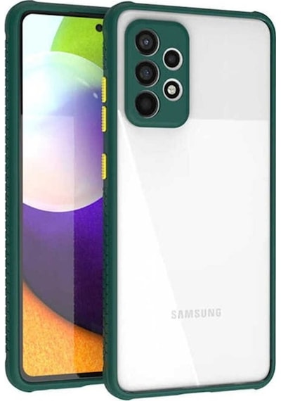 Galaxy Uyumlu A52 Kılıf Zore Kaff Kapak Koyu Yeşil