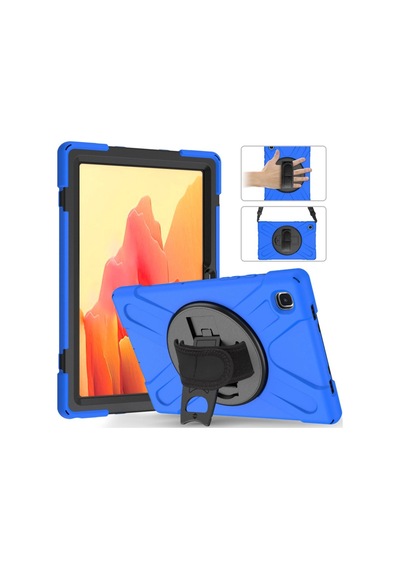 Samsung Galaxy T220 Tab A7 Lite 8.7 Kılıf Amazing Tablet Kapak - Mavi Arka Kapak
