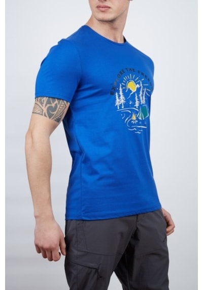 Alpinist Vide Erkek T-Shirt Sax (545053799)