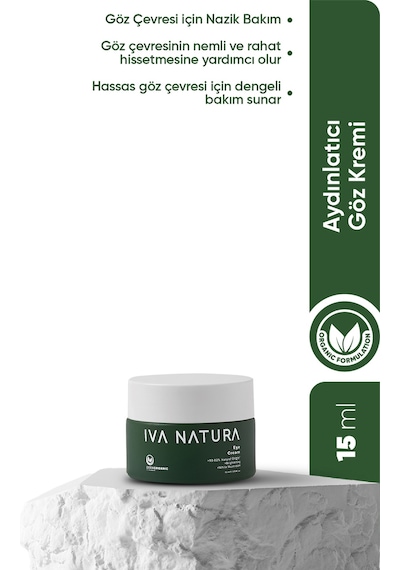 Iva Natura Göz Çevresi Bakım Kremi Organik Sertifikalı 15 ML
