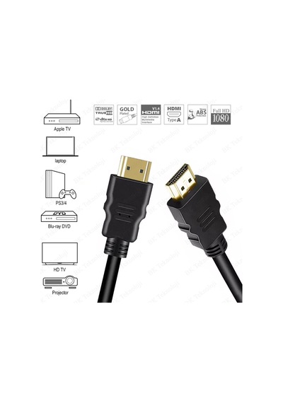 Yüksek Kalite HDMI Erkek-Erkek Kablo 3D Full HD 1080p 1.5 Metre