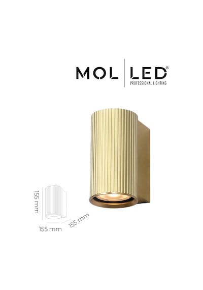 Molled Aura Serisi Gold Dekoratif Gu10 Duylu Aplik - Mol8103