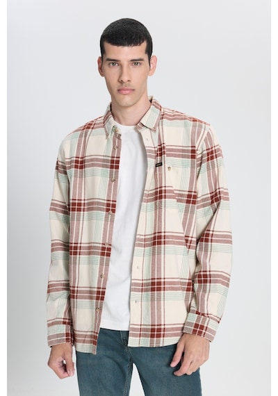 Lee Relaxed Fit Geniş Kesim Pamuk Ekru Gömlek Ceket L66I6720543 Ekru
