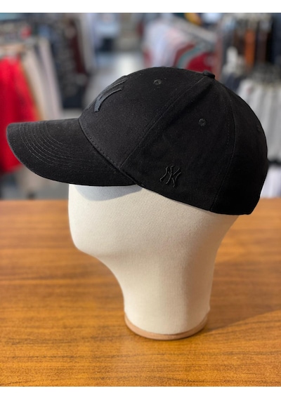 Hamze Ny Yankees Siyah Renk Kalın Kumaş Beyzbol Cap Şapka Siyah