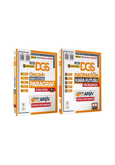 2025 Dgs Kara Kutu Paragraf Ve Problemler Çıkmış Soru Bankası 2li Set Konu Özetli Video/pdf Çözümlü