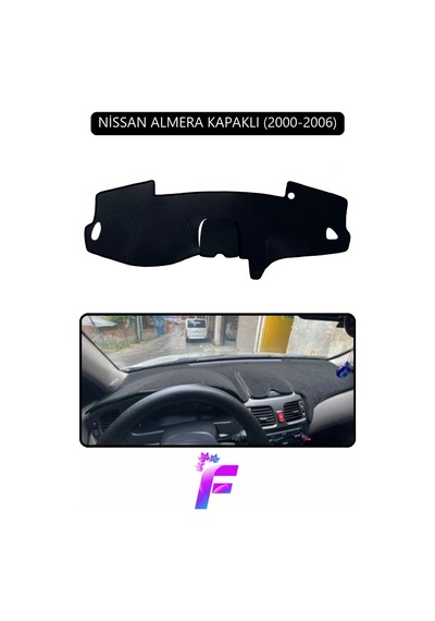 Nissan Almera Kapaklı 2000-2006 Torpido Örtüsü Güneş Ve Yansımaya Karşı Kalkan H60 Torpido Halısı