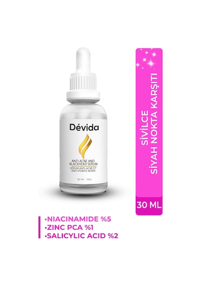 Devida Sivilce Karşıtı Siyah Nokta Akne Temizleyici Serum Elixir Series A260