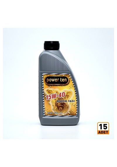 Power Ten 15w40 Motor Yağı 900 Ml 15 Adet