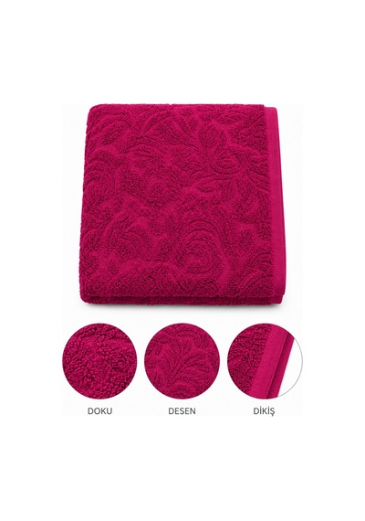 Büyük Banyo Havlusu 90x150 Cm Ivy Collection 650 Gr Fuşya
