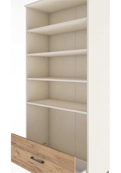 Hyperion Dolap 4 Raflı Tek Çekmeceli 88x44x195 Aytaşı-çam Aytaşı