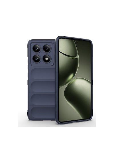 Xiaomi 14t Kılıf Kamera Korumalı Esnek Silikon Parmak Şeritli Pazarplus Siyah