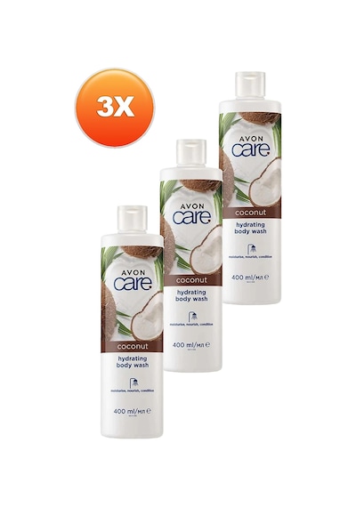 Avon Care Coconut Hindistan Cevizi Nemlendirici Duş Jeli 3 x 400 ML