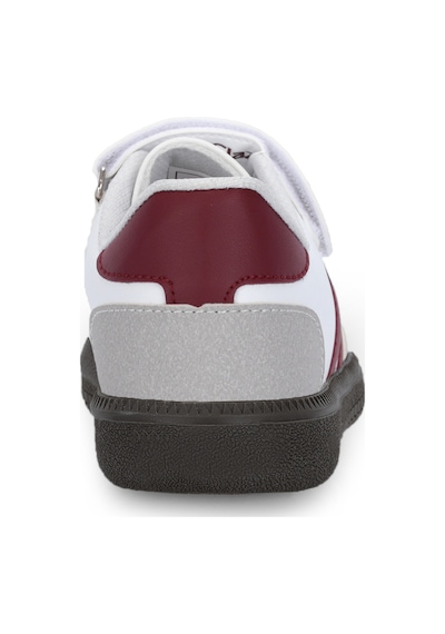 Slazenger Dolphın I Unisex Çocuk Cırt Cırtlı Beyaz / Bordo Günlük Spor Ayakkabısı