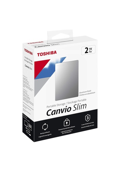 Canvio Slim 2.5 2tb Usb 3.2 Gen-1 Silver Hdtd320es3ea Taşınabilir Harici Sabit Disk