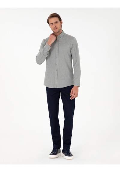 Pierre Cardin Erkek Açık Haki Gömlek Desenli 50292457-vr183 Açık Haki