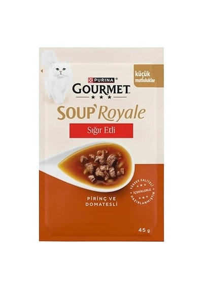 Gourmet Gold Soup Royale Sığır Etli Kedi Çorbası 45 Gr