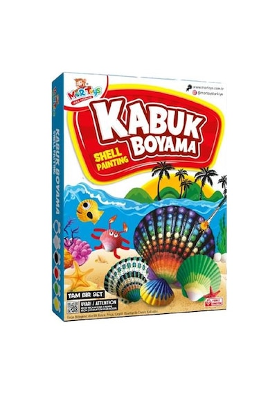 Kabuk Boyama Seti. Deniz Kabuğu Boyama. Shell Painting. Sanatsal